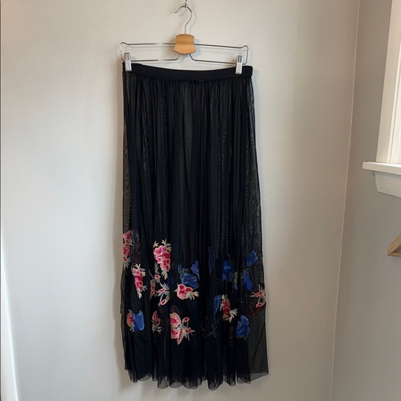 Free People Sunshine Kisses Maxi Skirt SZ M - Picture 2 of 7